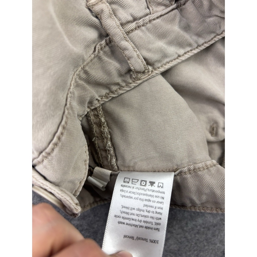 Risen Jeans Women's L High Rise Wide Leg Tencel Pocket Cargo Pants Boho Coastal - Picture 8 of 10